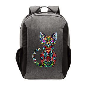 Fun Trippy Cat Vector Backpack