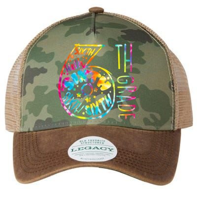 Fun Tye Dyed Sixth 6th Grade Legacy Tie Dye Trucker Hat