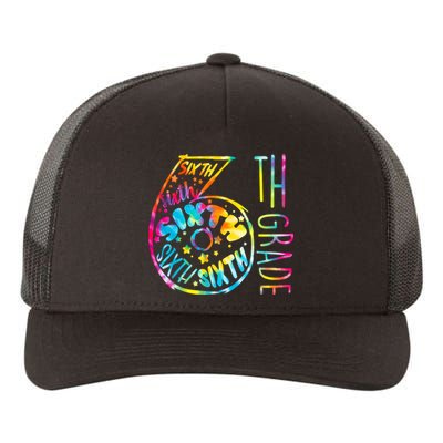 Fun Tye Dyed Sixth 6th Grade Yupoong Adult 5-Panel Trucker Hat