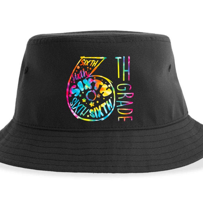Fun Tye Dyed Sixth 6th Grade Sustainable Bucket Hat