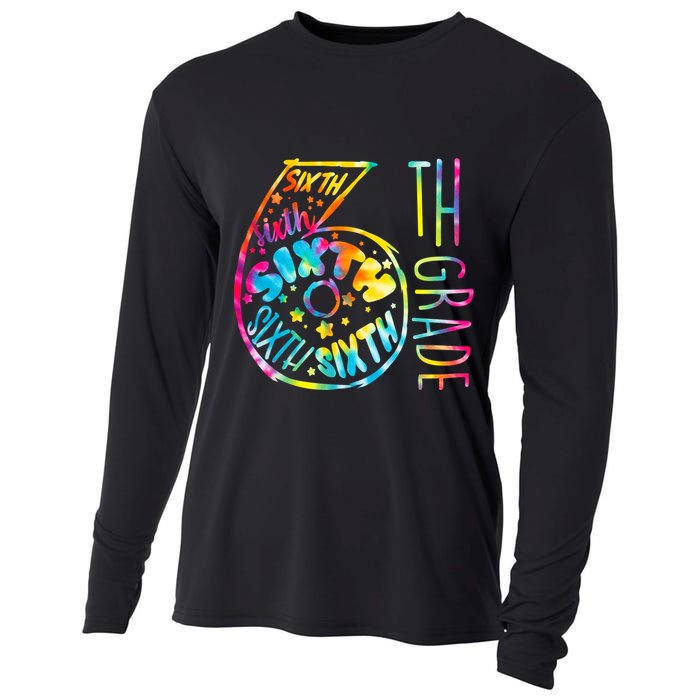 Fun Tye Dyed Sixth 6th Grade Cooling Performance Long Sleeve Crew
