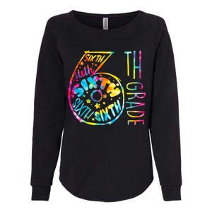 Fun Tye Dyed Sixth 6th Grade Womens California Wash Sweatshirt