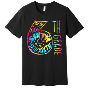 Fun Tye Dyed Sixth 6th Grade Premium T-Shirt