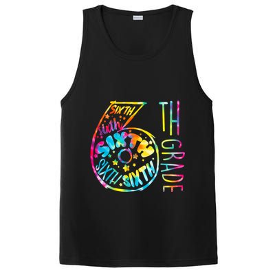 Fun Tye Dyed Sixth 6th Grade PosiCharge Competitor Tank