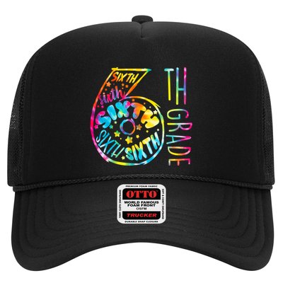 Fun Tye Dyed Sixth 6th Grade Trucker Hat