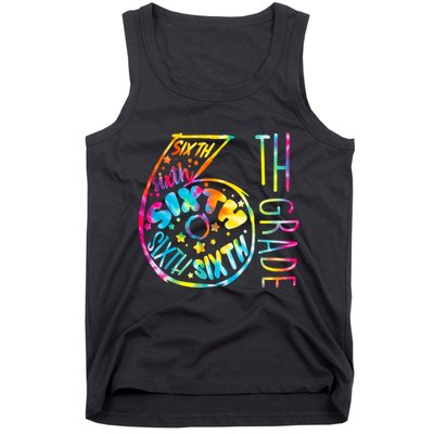 Fun Tye Dyed Sixth 6th Grade Tank Top