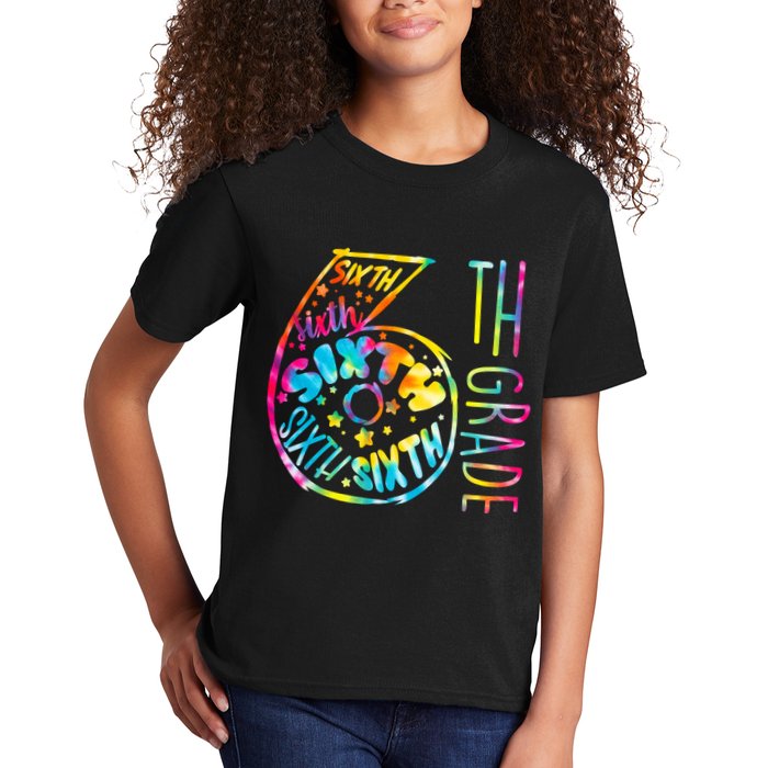 Fun Tye Dyed Sixth 6th Grade Kids T-Shirt