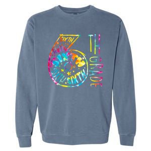 Fun Tye Dyed Sixth 6th Grade Garment-Dyed Sweatshirt