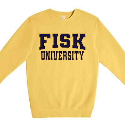 Fisk University Nvy01 Premium Crewneck Sweatshirt