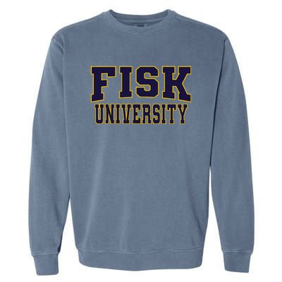 Fisk University Nvy01 Garment-Dyed Sweatshirt