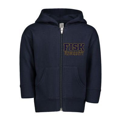 Fisk University Nvy01 Toddler Zip Fleece Hoodie