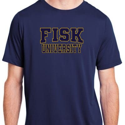 Fisk University Nvy01 Adult ChromaSoft Performance T-Shirt