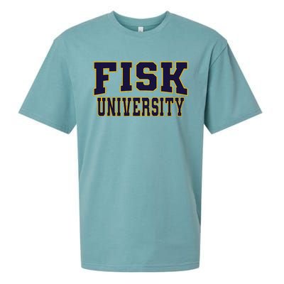 Fisk University Nvy01 Sueded Cloud Jersey T-Shirt