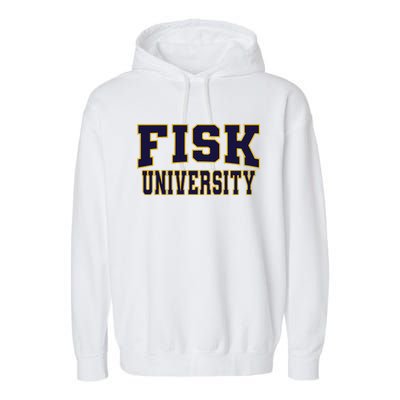 Fisk University Nvy01 Garment-Dyed Fleece Hoodie