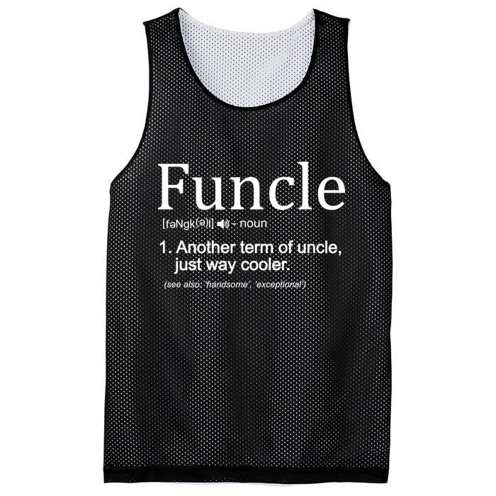 Funcle Definition Another Term For Uncle Just Way Cooler Mesh Reversible Basketball Jersey Tank