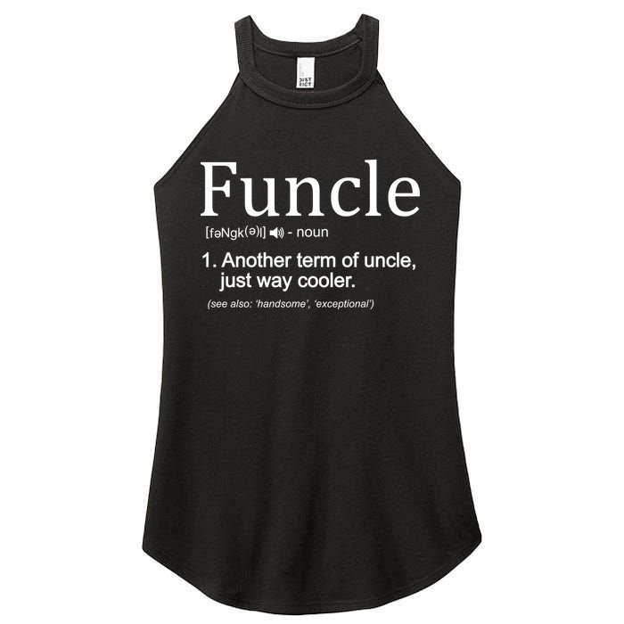 Funcle Definition Another Term For Uncle Just Way Cooler Women's Perfect Tri Rocker Tank