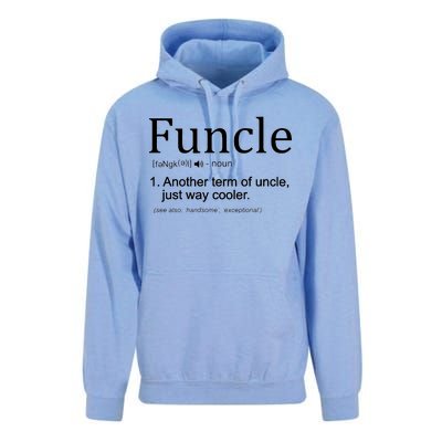 Funcle Definition Another Term For Uncle Just Way Cooler Unisex Surf Hoodie