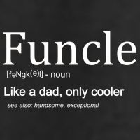 Funcle Definition Like Dad Only Cooler Garment-Dyed Fleece Hoodie