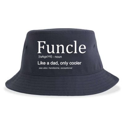 Funcle Definition Like Dad Only Cooler Sustainable Bucket Hat