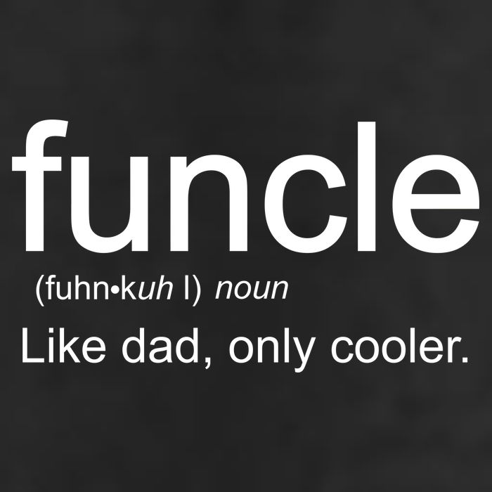 Funcle Definition Uncle Like Dad Only Cooler Garment-Dyed Fleece Hoodie