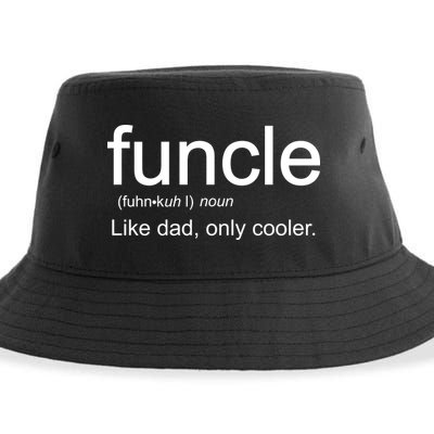 Funcle Definition Uncle Like Dad Only Cooler Sustainable Bucket Hat