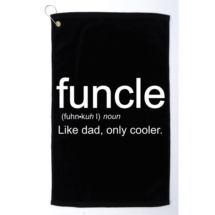 Funcle Definition Uncle Like Dad Only Cooler Golf Towel