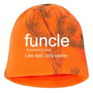 Funcle Definition Uncle Like Dad Only Cooler Kati - Camo Knit Beanie