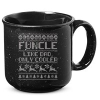 Funcle Like A Dad Only Cooler Ugly Christmas  15oz Campfire Ceramic Mug