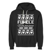 Funcle Like Dad Only Cooler Ugly Christmas Garment-Dyed Fleece Hoodie