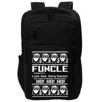 Funcle Like Dad Only Cooler Ugly Christmas Impact Tech Backpack
