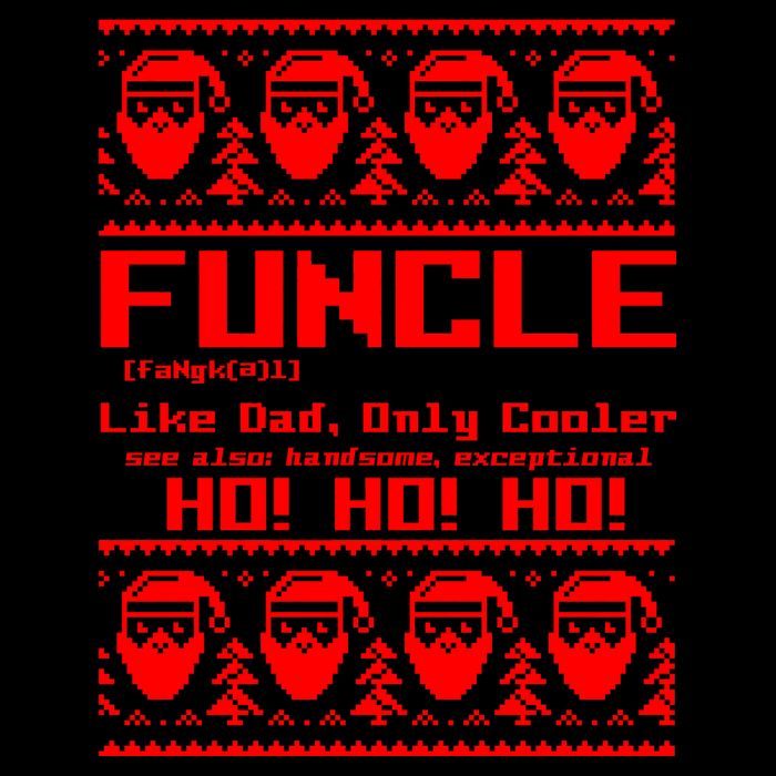 Funcle Like Dad Only Cooler Ugly Christmas 16oz Travel Tumbler