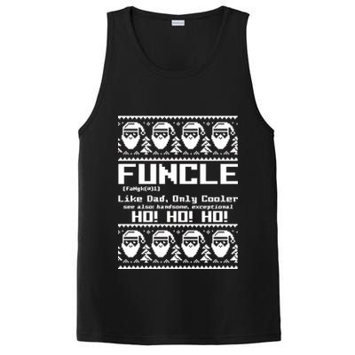 Funcle Like Dad Only Cooler Ugly Christmas PosiCharge Competitor Tank