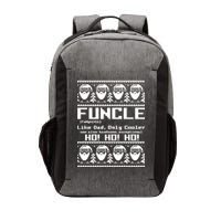 Funcle Like Dad Only Cooler Ugly Christmas Vector Backpack