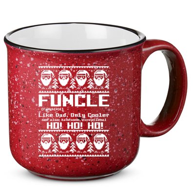 Funcle Like Dad Only Cooler Ugly Christmas 15oz Campfire Ceramic Mug