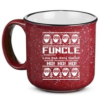 Funcle Like Dad Only Cooler Ugly Christmas 15oz Campfire Ceramic Mug