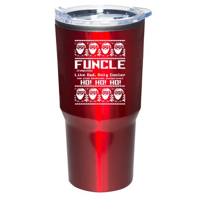 Funcle Like Dad Only Cooler Ugly Christmas Tumbler