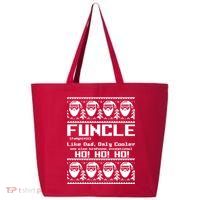 Funcle Like Dad Only Cooler Ugly Christmas 25L Jumbo Tote