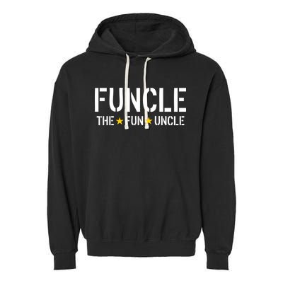 Funcle The Fun Uncle Army Stars Garment-Dyed Fleece Hoodie