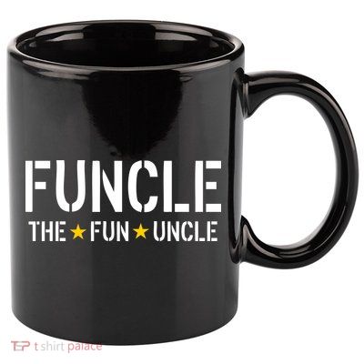 Funcle The Fun Uncle Army Stars 11oz C Handle Ceramic Mug