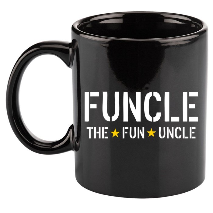 Funcle The Fun Uncle Army Stars 11oz C Handle Ceramic Mug