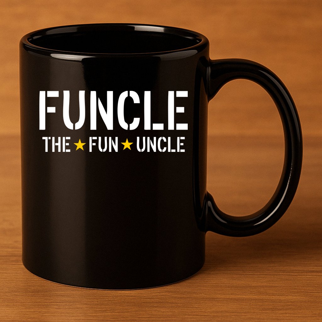 Funcle The Fun Uncle Army Stars 11oz C Handle Ceramic Mug