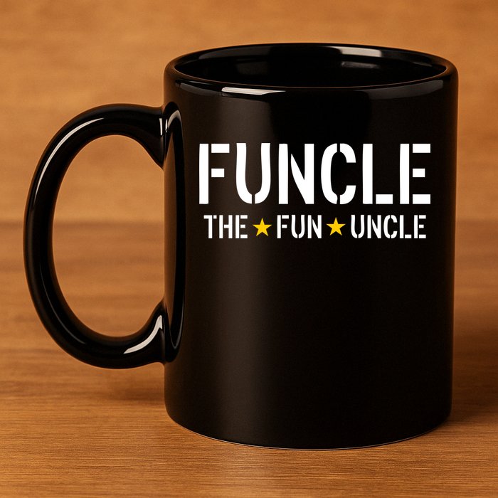 Funcle The Fun Uncle Army Stars 11oz C Handle Ceramic Mug