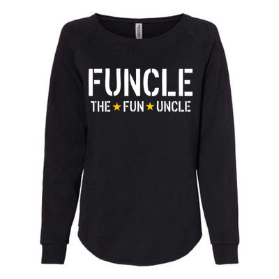 Funcle The Fun Uncle Army Stars Womens California Wash Sweatshirt