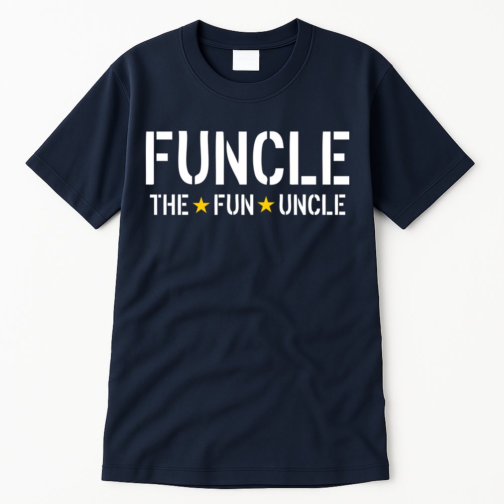 Funcle The Fun Uncle Army Stars Tall T-Shirt