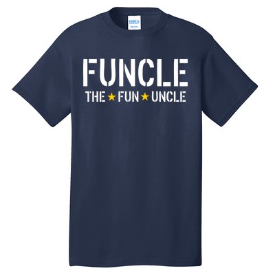 Funcle The Fun Uncle Army Stars Tall T-Shirt