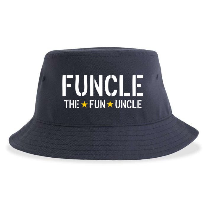 Funcle The Fun Uncle Army Stars Sustainable Bucket Hat