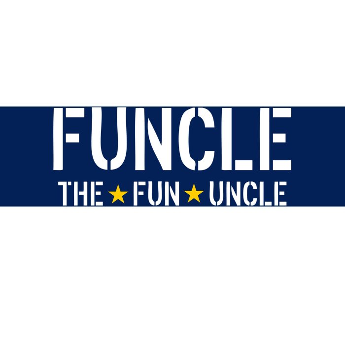 Funcle The Fun Uncle Army Stars Bumper Sticker