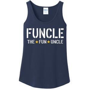 Funcle The Fun Uncle Army Stars Ladies Essential Tank