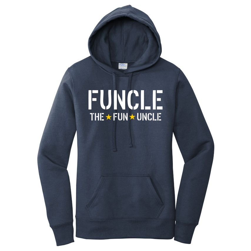 Funcle The Fun Uncle Army Stars Women's Pullover Hoodie