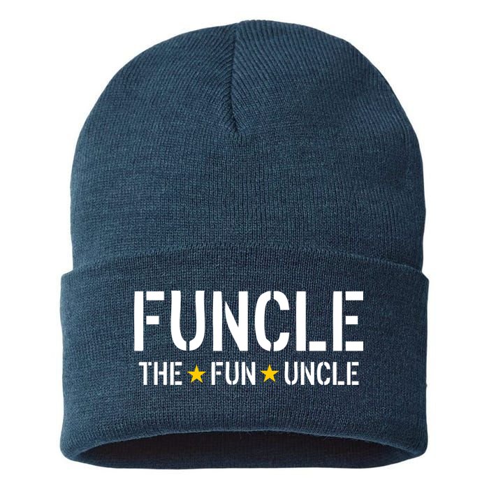 Funcle The Fun Uncle Army Stars Sustainable Knit Beanie